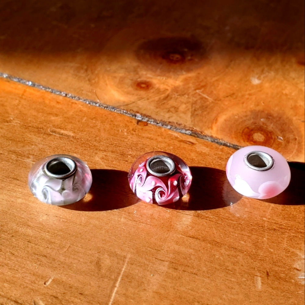 Pink Charm Beads - 3